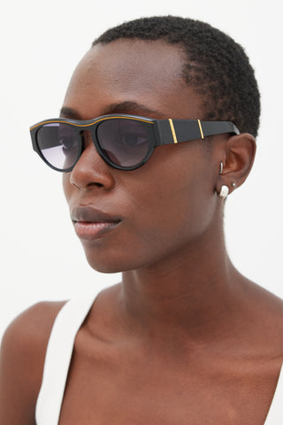 Fendi Black & Gold FS107 Sunglasses