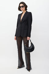 Fendi Black & Gold Fendigraphy Leather Bag