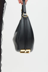 Fendi Black & Gold Fendigraphy Leather Bag