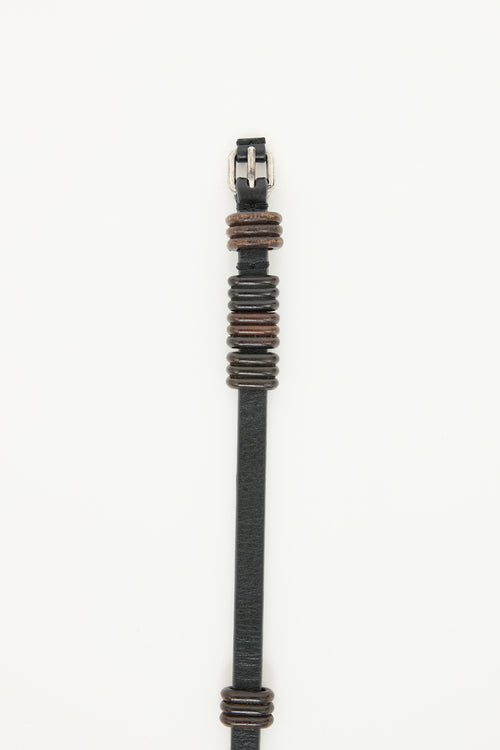 Fendi Wooden Slim Belt