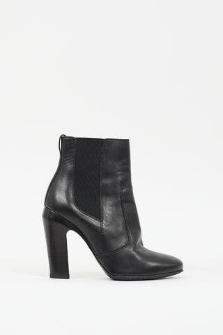 Fendi Black Leather Chelsea Boot