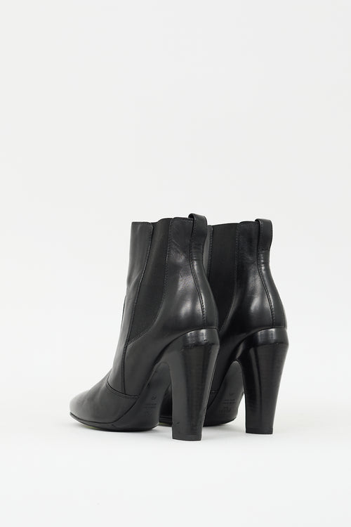 Fendi Black Leather Chelsea Boot