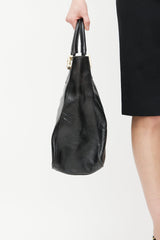Fendi Black & Gold Twins Cabas Tote
