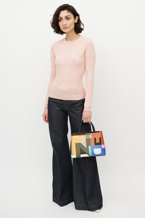 Fendi Black & Multicolour 2Jours Leather Bag