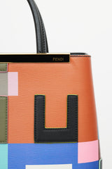 Fendi Black & Multicolour 2Jours Leather Bag