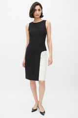 Fendi Black & White Cut Out Dress