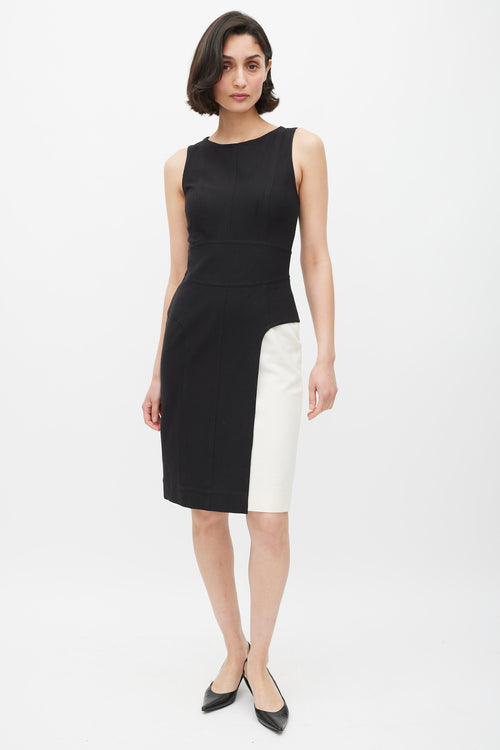 Fendi Black & White Cut Out Dress