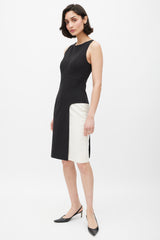 Fendi Black & White Cut Out Dress