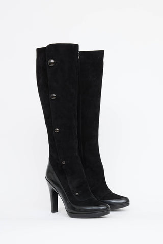 Fendi Suede & Leather Boot