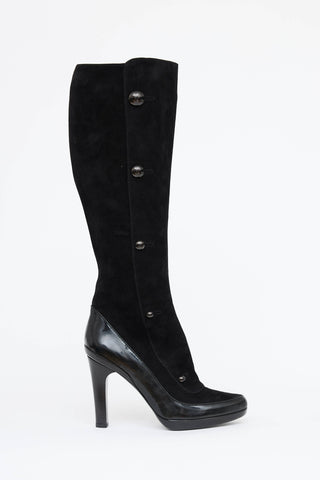 Fendi Suede & Leather Boot