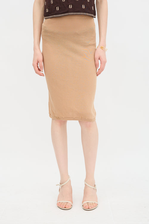 Fendi Bodycon Midi Skirt