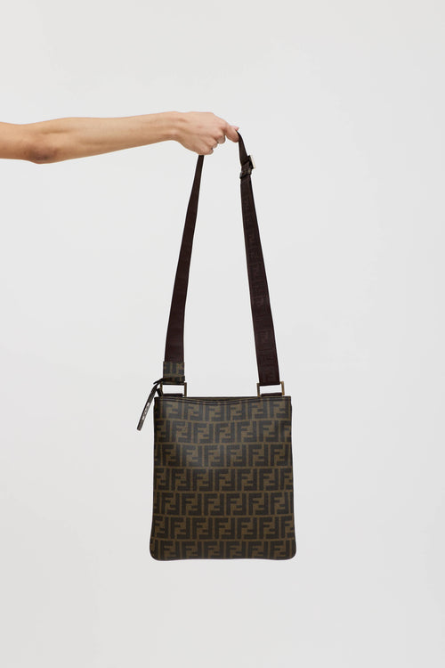 Fendi Zucca Crossbody Messenger Bag