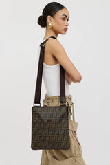 Fendi Zucca Crossbody Messenger Bag