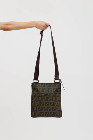 Fendi Zucca Crossbody Messenger Bag
