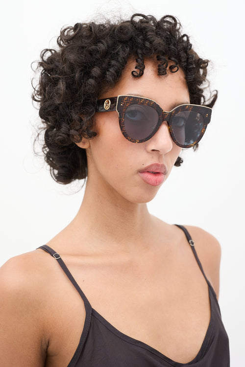 Fendi Brown FF0630 Monogram Sunglasses