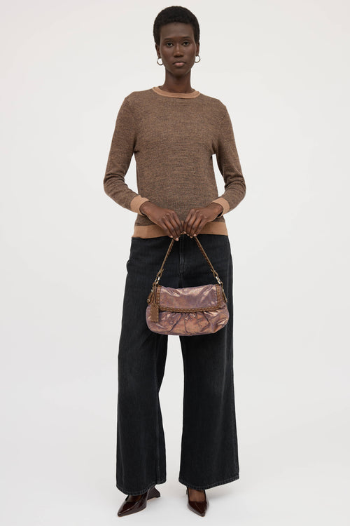 Fendi Metallic Selleria Chef Bag