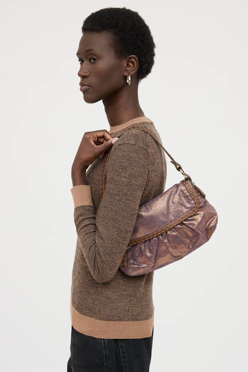 Fendi Metallic Selleria Chef Bag