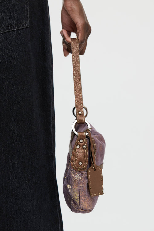 Fendi Metallic Selleria Chef Bag