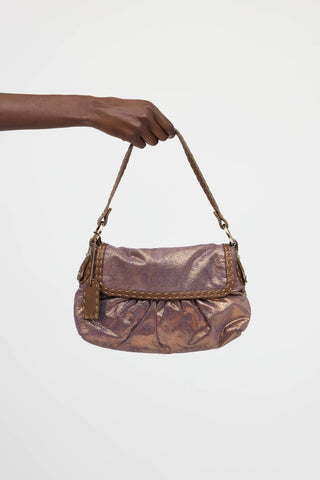 Fendi Metallic Selleria Chef Bag