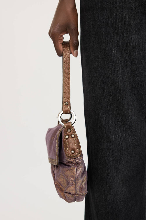 Fendi Metallic Selleria Chef Bag