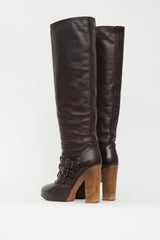 Chloé Brown Leather Boot