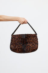 Fendi Printed Hair Mia Flap Bag
