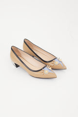 Fendi Brown & Multicolour Studded Flat