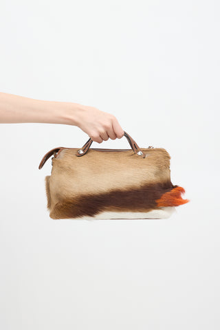 Fendi Brown & Multicolour Fur By The Way Bag