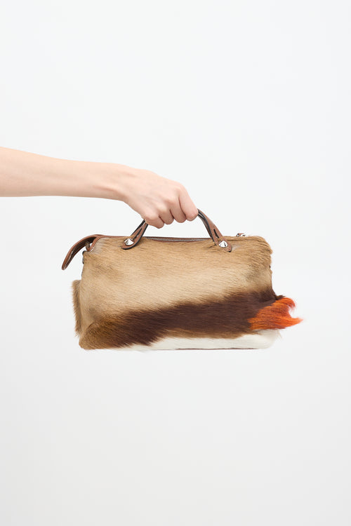 Fendi Brown & Multicolour Fur By The Way Bag