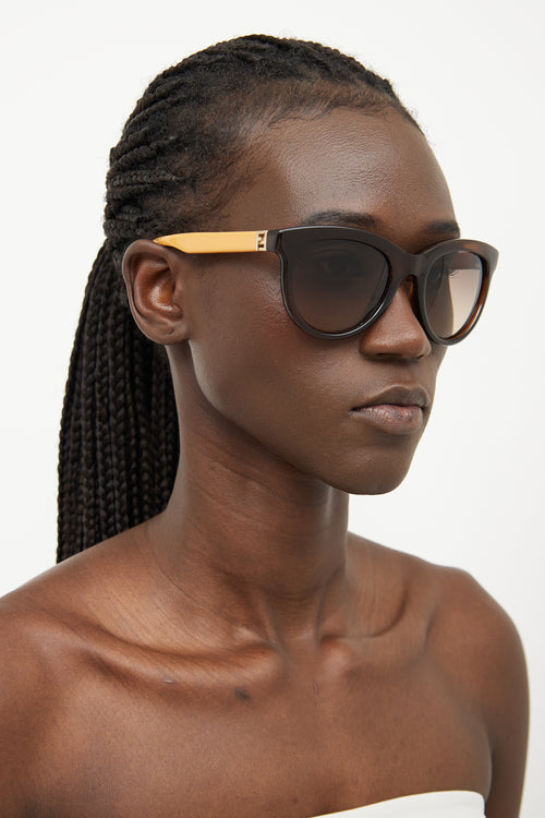 Fendi Brown & Orange FF 006/S Sunglasses