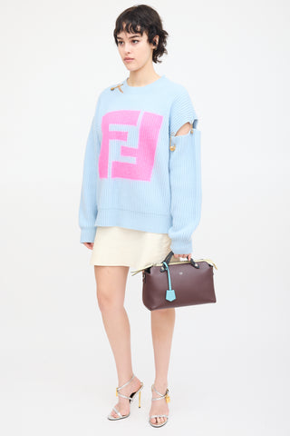 Fendi Burgundy Leather By The Way Bag