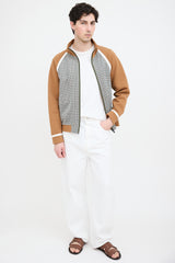 Fendi Checkered Track Jacket