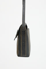 Fendi Coated Canvas Striped Messenger Bag