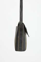 Fendi Coated Canvas Striped Messenger Bag