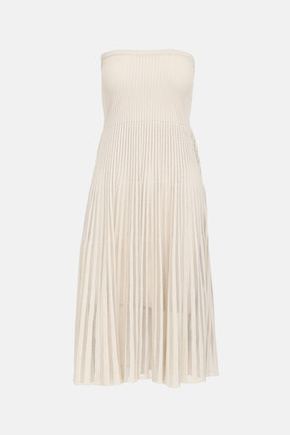 FendiShimmer Knit Strapless Dress
