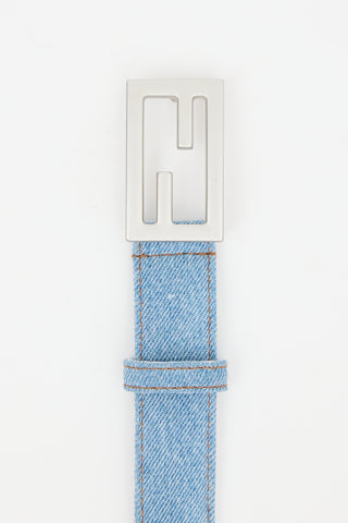 Fendi Denim FF Logo Belt