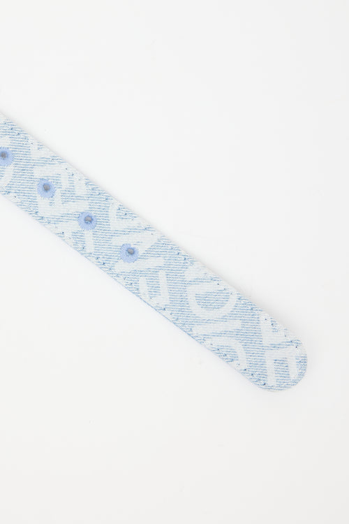 Fendi Denim FF Logo Belt