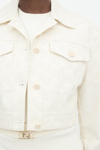 Fendi Denim FF Monogram Jacket