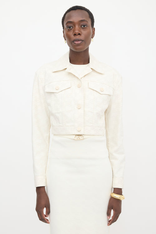 Fendi Denim FF Monogram Jacket