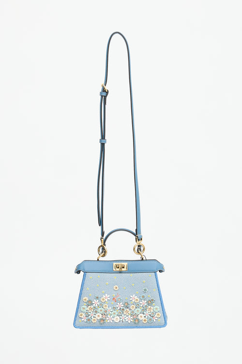 Fendi Denim Petite ISeeU Peekaboo Bag