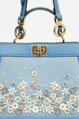 Fendi Denim Petite ISeeU Peekaboo Bag