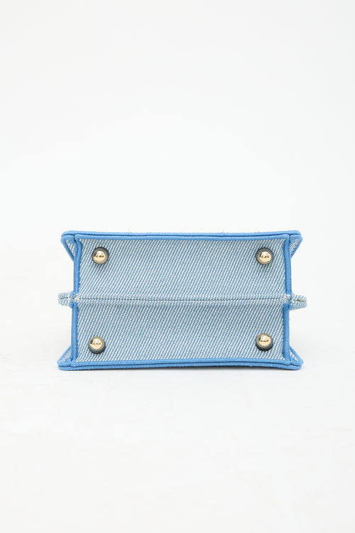 Fendi Denim Petite ISeeU Peekaboo Bag