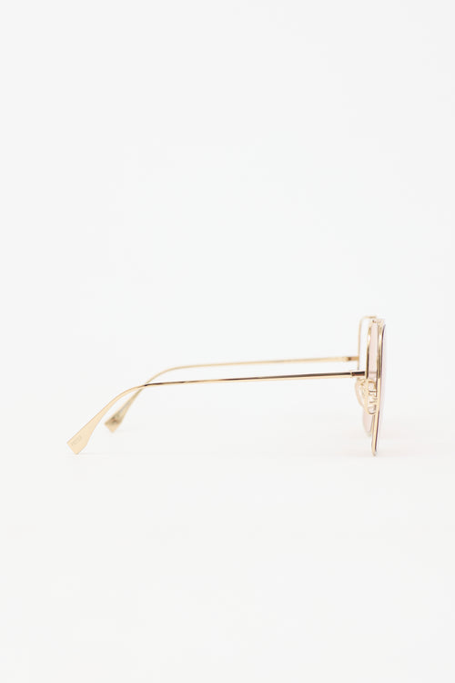 Fendi FE40038U Square Sunglasses