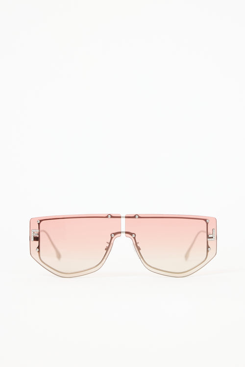 Fendi FE400996U Shield Sunglasses