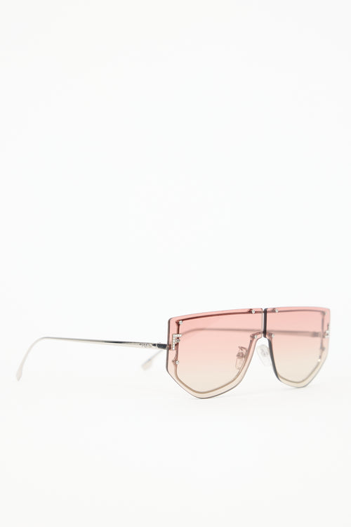 Fendi FE400996U Shield Sunglasses