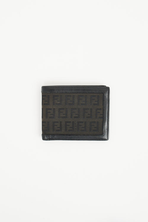 Fendi Black FF Bi Fold Wallet