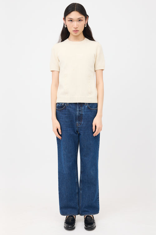 Fendi FF Short Sleeve Sweater