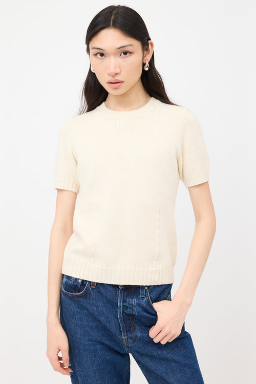 Fendi FF Short Sleeve Sweater