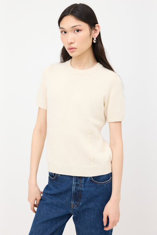 Fendi FF Short Sleeve Sweater