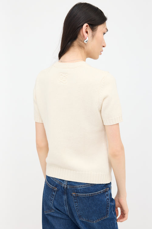 Fendi FF Short Sleeve Sweater